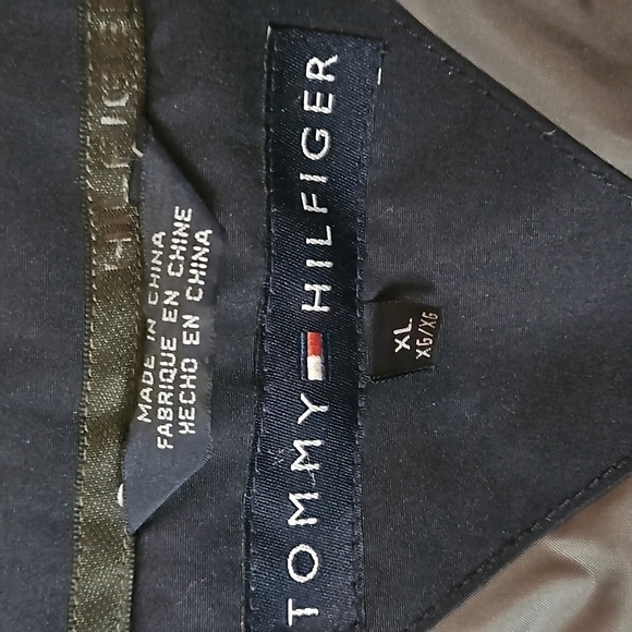 Tommy Hilfiger  Packable Sleeve and Hood Jacket Vest sz XL Navy Pre-owned - Picture 10 of 15